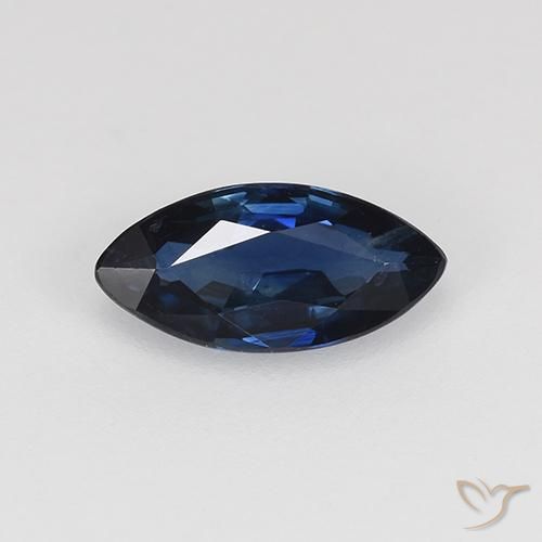 0.61ct 자연스러운 진한 파란색 사파이어, 보석, VVS-VS