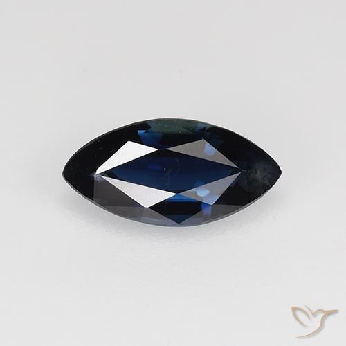 0.70ct 자연스러운 진한 파란색 사파이어, 보석, VVS-VS