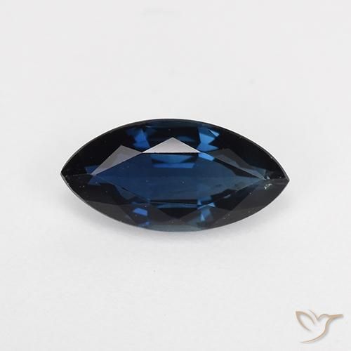 0.74ct 자연스러운 나이트 블루 사파이어, 보석, VVS-VS
