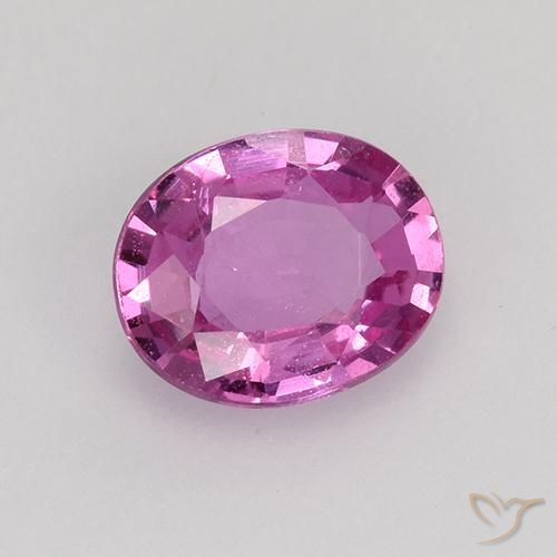 0.73ct 자연스러운 로얄 퍼플 핑크 사파이어, 타원형, VVS-VS