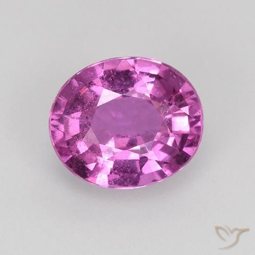 0.80ct 자연스러운 미디엄 다크 퍼플 사파이어, 타원형, VS