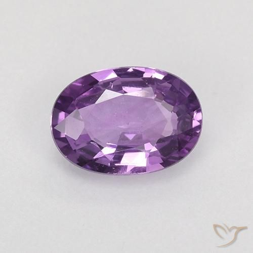 0.76ct 자연스러운 미디엄 바이올렛 사파이어, 타원형, VVS-VS