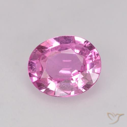 0.73ct 자연스러운 로얄 퍼플 핑크 사파이어, 타원형, VS