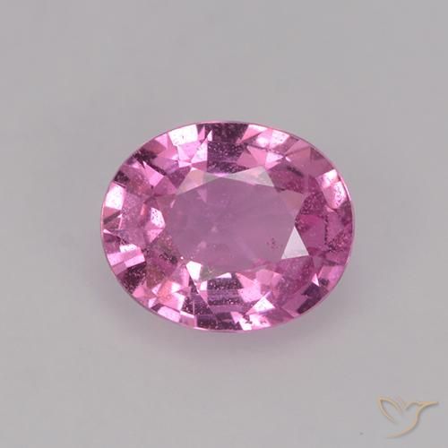 0.78ct 자연스러운 로얄 퍼플 핑크 사파이어, 타원형, VS