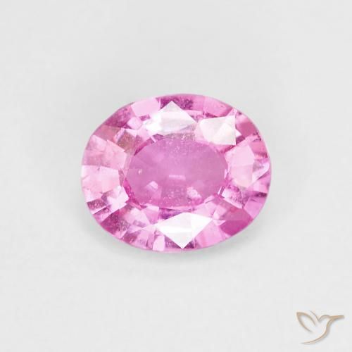 0.68ct 자연스러운 핫 핑크 사파이어, 타원형, VS