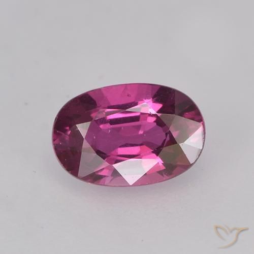 0.55ct 자연스러운 밝은 보라색 사파이어, 타원형, VVS-VS