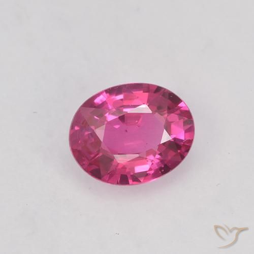 0.42ct 자연스러운 핫 핑크 사파이어, 타원형, VVS-VS