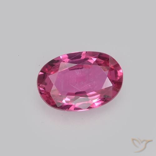 0.49ct 자연스러운 핫 핑크 사파이어, 타원형, VVS-VS