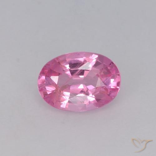0.65ct 자연스러운 풍선껌 핑크 사파이어, 타원형, VVS-VS