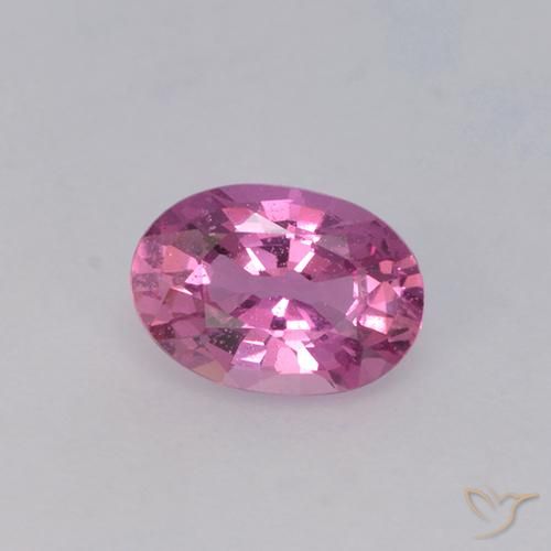 0.71ct 자연스러운 적자색 사파이어, 타원형, VVS-VS