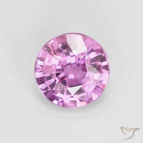 0.54ct 자연스러운 적자색 사파이어, 둥근, VVS-VS