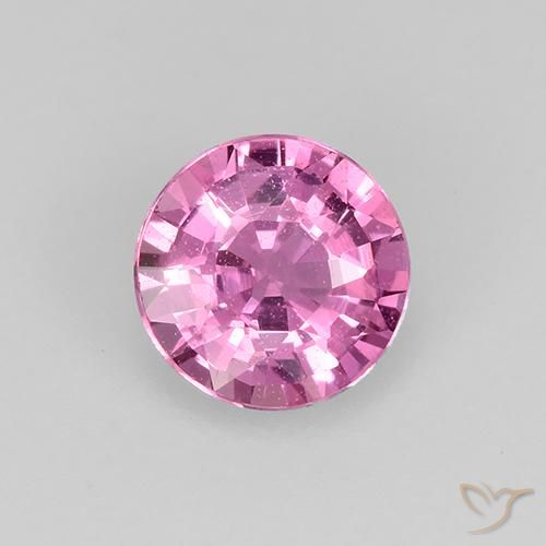 0.48ct 자연스러운 미디엄 퍼플 사파이어, 둥근, VVS-VS