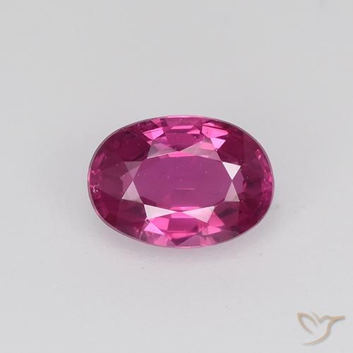 0.52ct 자연스러운 마젠타-핑크 사파이어, 타원형, VVS-VS