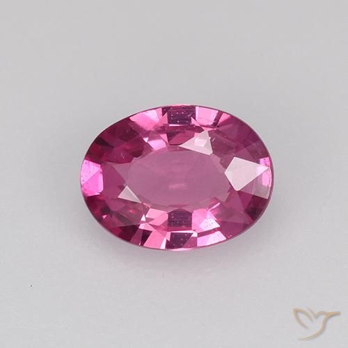 0.60ct 자연스러운 미디엄 퍼플 사파이어, 타원형, VVS-VS