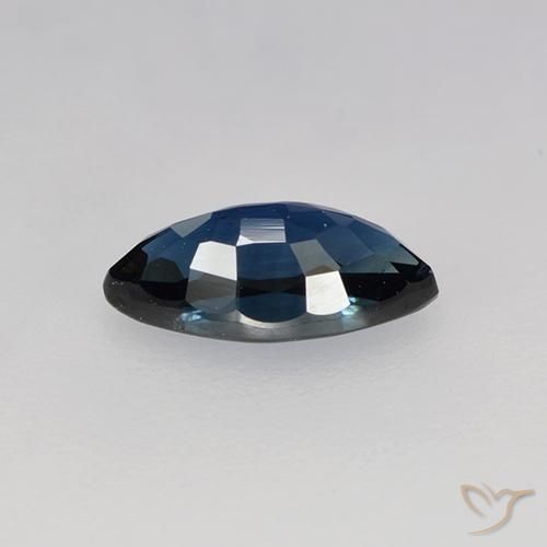 0.76캐럿 천연 자정 블루 사파이어, 보석, VVS