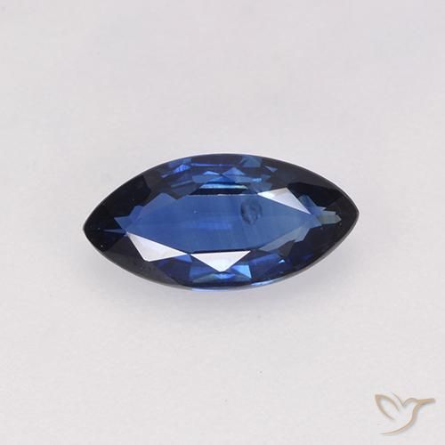 0.65ct 자연스러운 진한 파란색 사파이어, 보석, VS