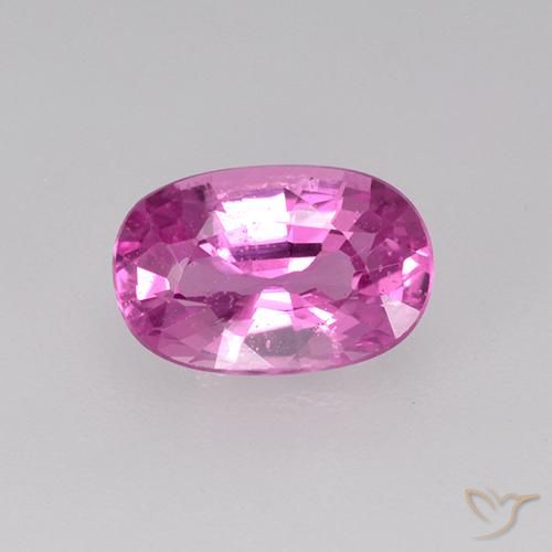 0.78ct 자연스러운 밝은 분홍빛이 도는 보라색 사파이어, 타원형, VVS-VS