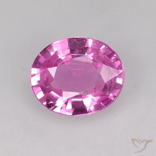 0.70ct 자연스러운 딥 핑크 사파이어, 타원형, VVS-VS