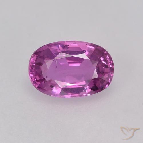 0.85ct 자연스러운 밝은 마젠타 사파이어, 타원형, VVS