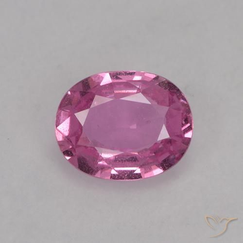 0.73ct 자연스러운 미디엄 핑크 사파이어, 타원형, VVS-VS