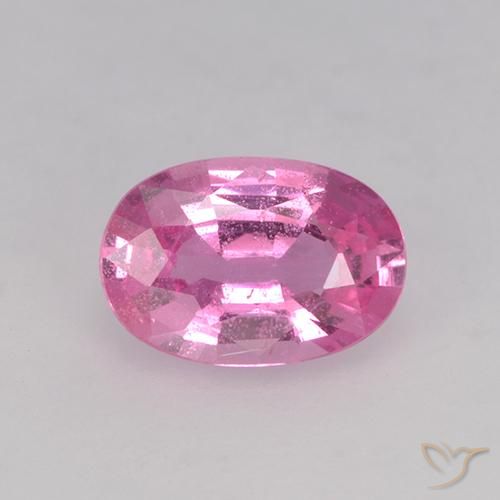 0.66ct 자연스러운 딥 핑크 사파이어, 타원형, VVS-VS