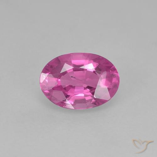 0.48ct 자연스러운 미디엄 핑크 사파이어, 타원형, VS