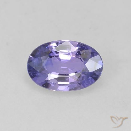 0.62ct 자연스러운 미디엄 라이트 바이올렛 사파이어, 타원형, VS