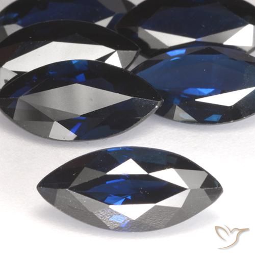1.31ct 자연스러운 진한 파란색 사파이어, 보석, VVS-VS
