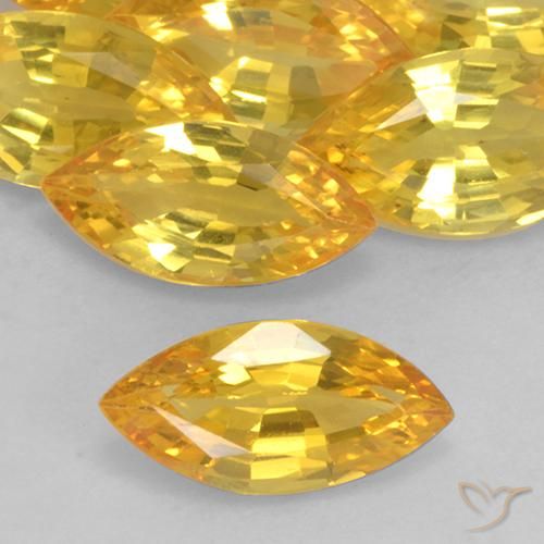1.08ct 자연스러운 골든 사파이어, 보석, VVS-VS