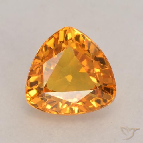 0.76ct 자연스러운 미디엄 오렌지 사파이어, 일조, VVS-VS