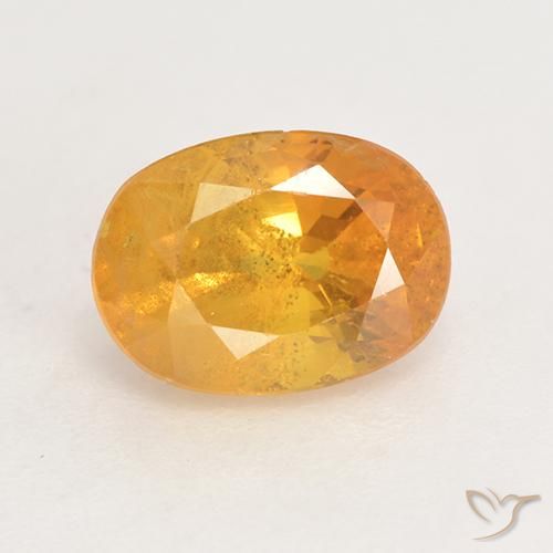 2.02ct 자연스러운 미디엄 오렌지 사파이어, 타원형, VS-SI