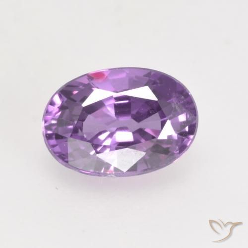 0.81ct 자연스러운 보라색 보라색 사파이어, 타원형, VVS-VS