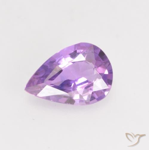 0.63ct 자연스러운 아이리스 바이올렛 사파이어, 배 모양, VVS-VS
