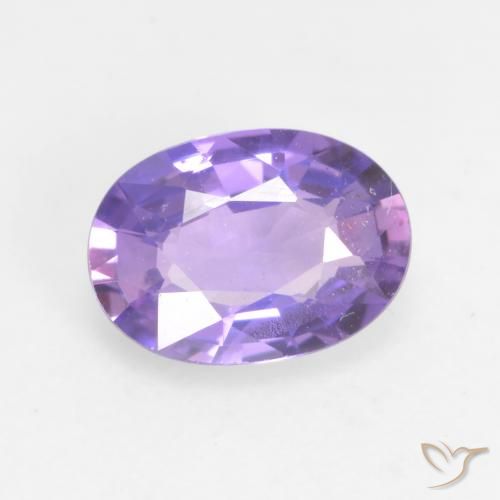 0.66ct 자연스러운 라이트 핑크빛이 도는 바이올렛 사파이어, 타원형, VVS-VS