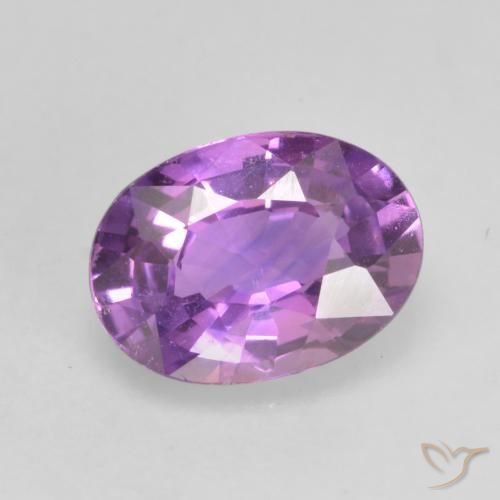 0.70ct 자연스러운 보라색 보라색 사파이어, 타원형, VVS-VS