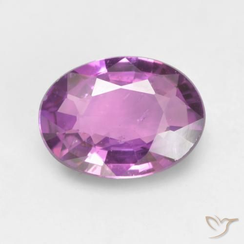 0.55ct 자연스러운 일렉트릭 퍼플 사파이어, 타원형, VVS-VS