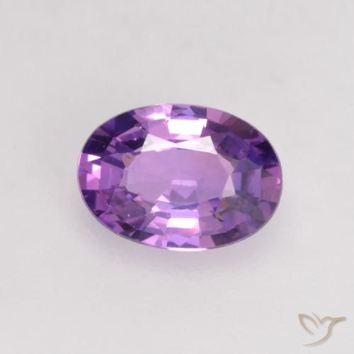 0.68ct 자연스러운 딥 바이올렛 사파이어, 타원형, VVS