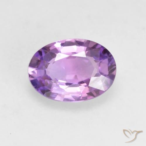 0.64ct 자연스러운 라이트 퍼플 사파이어, 타원형, VVS-VS