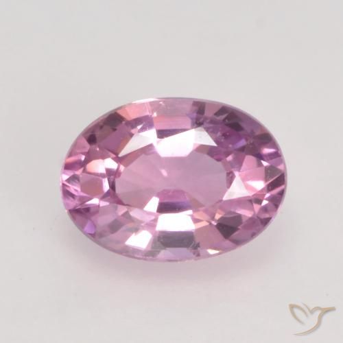 0.61ct 자연스러운 매우 밝은 분홍색 사파이어, 타원형, VVS-VS