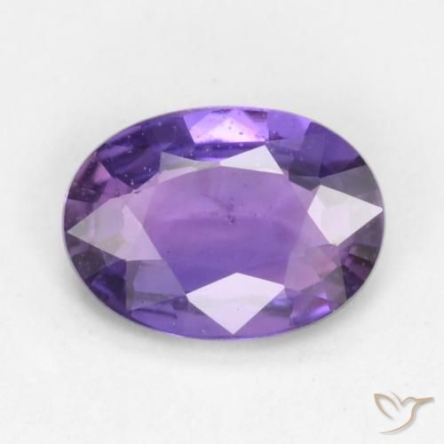 0.51ct 자연스러운 퍼플 핑크 사파이어, 타원형, VS
