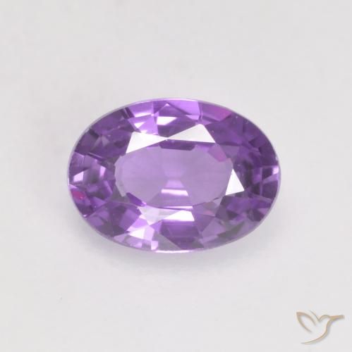 0.56ct 자연스러운 미디엄 바이올렛 사파이어, 타원형, VS
