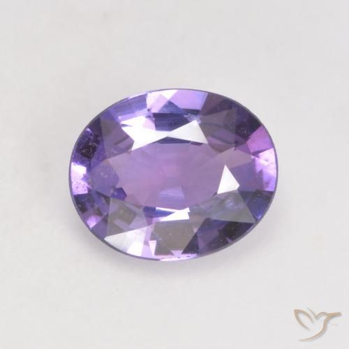 0.66ct 자연스러운 딥 바이올렛 사파이어, 타원형, VS