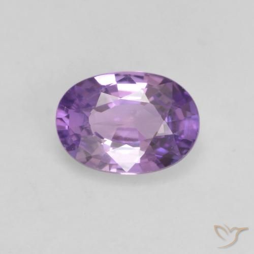 0.54ct 자연스러운 미디엄 핑크 바이올렛 사파이어, 타원형, VS