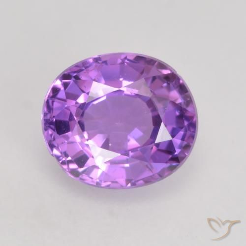 0.80ct 자연스러운 강렬한 핑크 바이올렛 사파이어, 타원형, VVS-VS