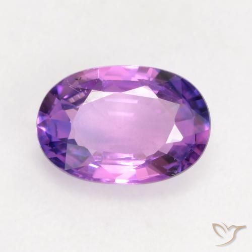 0.63ct 자연스러운 미디엄 바이올렛 사파이어, 타원형, VVS-VS