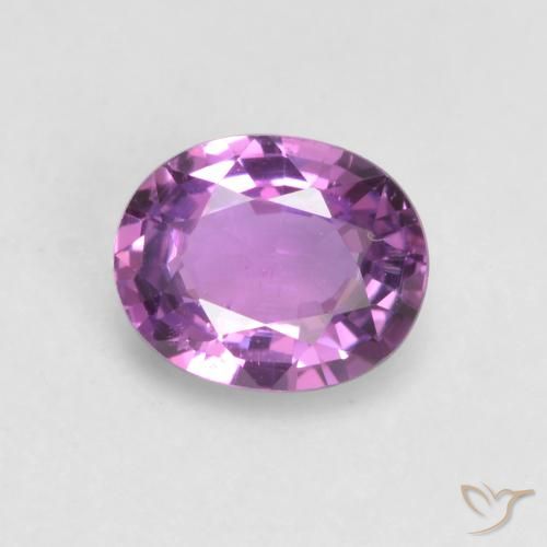 0.57ct 자연스러운 바이올렛 퍼플 사파이어, 타원형, VS