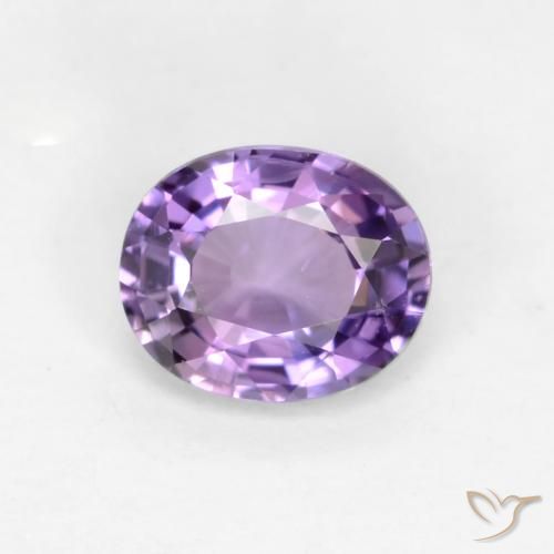 0.58ct 자연스러운 보라색 보라색 사파이어, 타원형, VS