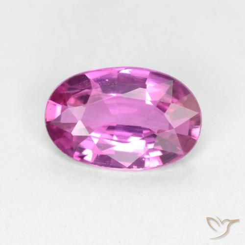 0.58ct 자연스러운 미디엄 퍼플 사파이어, 타원형, VVS-VS