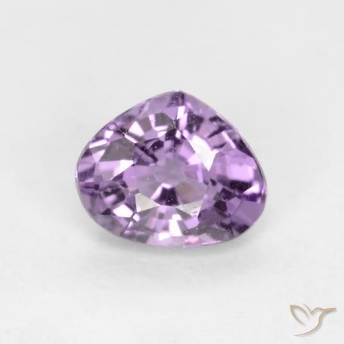 0.39ct 자연스러운 미디엄 바이올렛 사파이어, 배 모양, VVS-VS