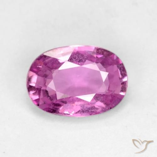 0.67ct 자연스러운 딥 핑크 사파이어, 타원형, VVS-VS
